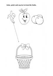 English worksheet: Fruits