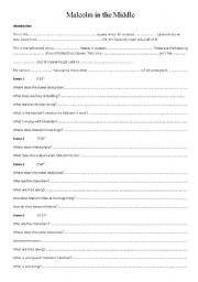 English Worksheet: Malcolm in the Middle