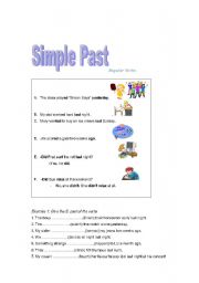 Simple Past-regular Verbs