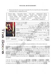 The Score - Movie Worksheet