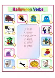 Halloween Verbs