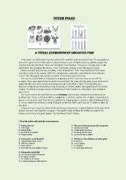 English worksheet: Totem Poles