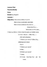 English Worksheet: Easy English