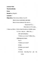 English worksheet: Easy English