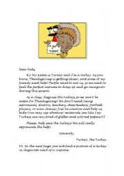 English worksheet: Save the Turkeys