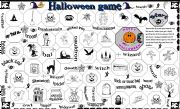 English Worksheet: halloween game