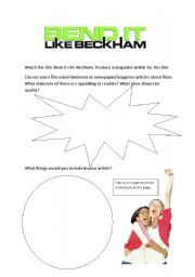 English worksheet: Bend It Like Beckham