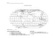 English Worksheet: World Map Quiz