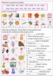 English Worksheet: Reading R (3/3)