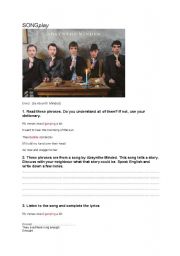 English Worksheet: Listening comprehension: Envoi