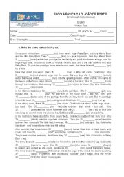 English Worksheet: Test on the past simple 