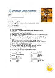 English Worksheet: Titan AE Movie activity