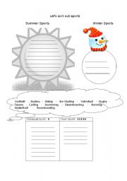 English Worksheet: Sports