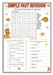 English Worksheet: SIMPLE PAST REVISION