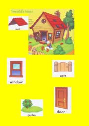 English worksheet: my house