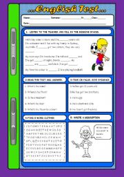 English Test... (With KEY)