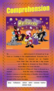 English Worksheet: Comprehension - Trick or Treat