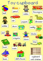English Worksheet: Toys - Poster