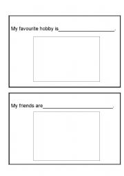 English Worksheet: All about me booklet
