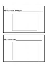 English worksheet: All about me booklet