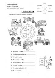 English Worksheet: compass