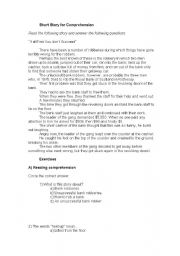 English Worksheet: If at first you dont succeed (story comprehension)
