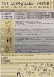 English Worksheet: 363 Irregular verbs in the pictures of Herluf Bidstrup