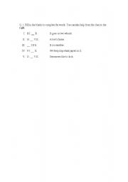English Worksheet: Spelling