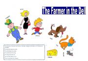 English Worksheet: farmer in the dell