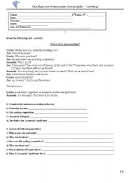 English Worksheet: English test