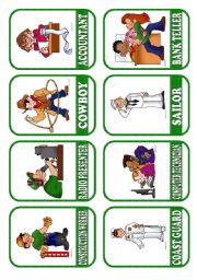 English Worksheet: OCCUPATIONS - FLASHCARDS 5/5