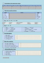 English Worksheet: easy exercises on be+pronouns