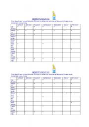 English Worksheet: homers routine