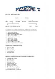 English Worksheet: POSSESSIVE S