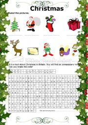 English Worksheet: Christmas