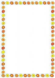 English worksheet: Flower Frame