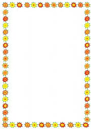 English Worksheet: Flower Frame