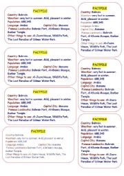 English Worksheet: factfile about bahrain