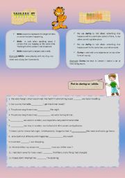English Worksheet: Prepositions of time:while during