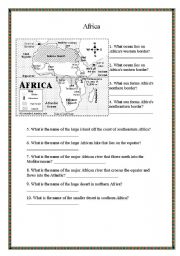 English Worksheet: Africa