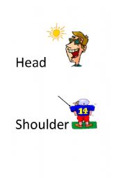 English Worksheet: body parts flashcards