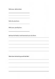 English worksheet: Letter from a soldier in the First World War