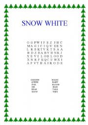 English Worksheet: Snow white