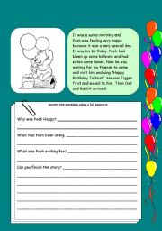 English Worksheet: Working with words