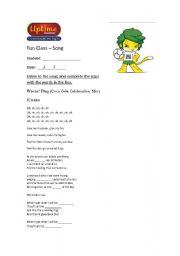 English Worksheet: Wavin Flag (Coca Cola Celebration Mix)