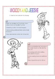English Worksheet: Woody and Jeesie