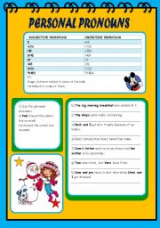 English Worksheet: Pronouns