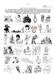 English Worksheet: Jobs