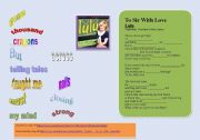 English worksheet: SONG: LULU - To Sir With Love