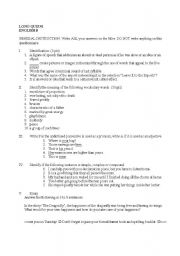 English Worksheet: quiz